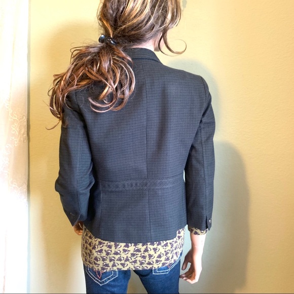 FOSSIL Check Plaid Casual Blazer - Picture 3 of 8